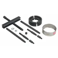 This 10-piece bearing set is used for removing transmission output shaft end yokes. It includes the bearing set components necessary for servicing truck transmissions in fleet maintenance and repair applications