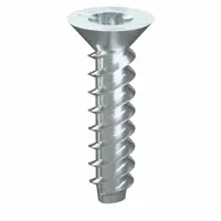Sheet Metal Screw: #0 Size, 1/4 in Lg, Steel, Zinc-Plated, Torx Plus®, Flat, 50 PK (MPN 440050)