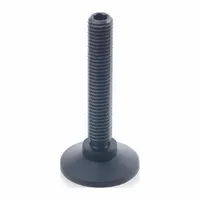 JW WINCO Male-End Leveling Mount: Swiveling Stud, 1/4"-20 Thread Size, 0.59 in, 787 lbf Capacity (MPN 638-15-1/4X20-36-ST)