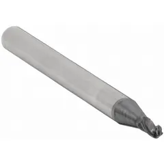 This general purpose carbide ball end mill features an AlTiN coating for wear resistance and four flutes for efficient chip evacuation. With a 5/64" mill diameter, 5/32" length of cut, and 1-1/2" overall length, it is suited for contouring, slotting, and 3D profiling in metal and composite workpieces.