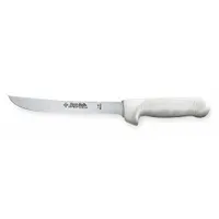 DEXTER RUSSELL Butcher/Skinning Knife: Stiff, 12 1/2 in Overall Lg, Steel Blade, White Handle, White (MPN 04083)