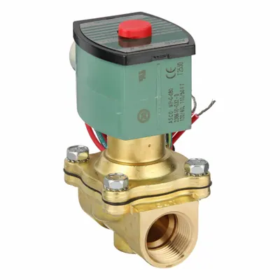 REDHAT Solenoid Valve: 2-Way, Normally Open, 3/4 in Pipe Size, 110V AC/120V AC - 2-Way/2-Position, Normally Open Solenoid Valves