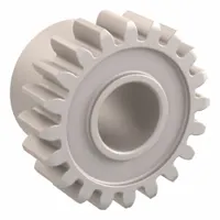 Spur Gear: Module m 0.5, 20 Teeth, 4 mm Bore Dia, Duracon, 20° Pressure Angle, Plain Bore (MPN DS0.5-20)