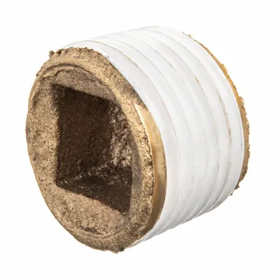 OEM APPROVED VENDOR 4 in NPT Threaded Square Drive Cored Plug - Threaded Low-Pressure Pipe Fittings for Potable Water with Thread Sealant