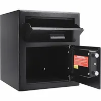 Cash Depository Safe: Digital Combo Lock, 0.72 cu ft Capacity, Steel, Not Fire Rated (MPN AX11932)