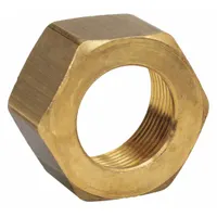 PARKER Compression Fitting Nut: 1/8 in OD Fitting Size, Compression, Brass, 3/8 in Overall Lg, 10 PK (MPN 61C-2)