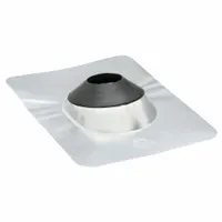 Steel Roof Vent Pipe Flshng for 3"pipe: For Shingled Roof, Rectangular Base, For 1 Pipes, Steel (MPN 4YN40)