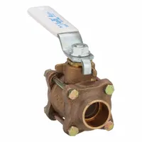 APOLLO Manual Two-Way Ball Valve: 1 in Size, Bronze, Straight, Sweat x Sweat, Full Port Ball Port (MPN 82LF24501)