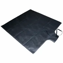This dewatering bag filters sediment from pumped water at construction and industrial sites. It handles up to 2000 gpm flow and captures up to 4.4 lb of sediment. The bag measures 144 in x 144 in and is used for jobsite water management before discharge.