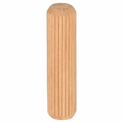 EAZYPOWER Dowel Pin,Wood,0.374in dia,1.5in L,PK30: Inch, 3/8 in Pin Dia, 1 1/2 in Shank Lg - Fluted Dowel Pins