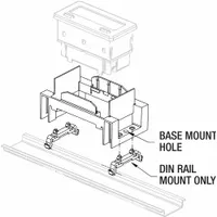 RED LION CUB5 or MLPS DIN Rail Base Mount Kit: Adapter, Label & Base Mount Kits, Adapter Kit (MPN BMK11000)