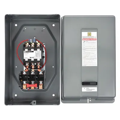 SQUARE D Definite Purpose Magnetic Motor Starter: Non-Reversing, 3 Poles - Enclosed Non-Reversing Starters with Thermal Overloads