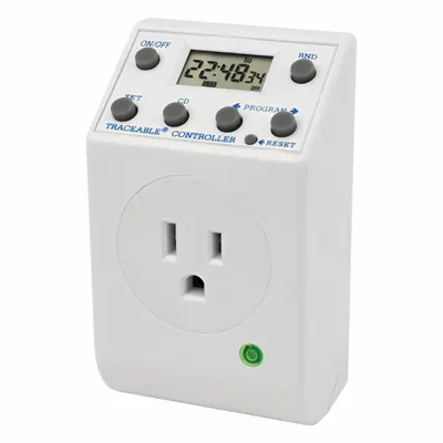 TRACEABLE Digital Programmable Timer: Battery Backup Memory Saves Programs if Power Fails - Digital Timers