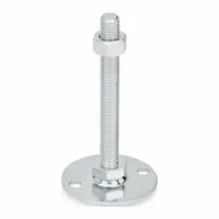 JW WINCO Male-End Leveling Mount: Swiveling Stud, 1/2"-13 Thread Size, 1.57 in, 1,574 lbf Capacity (MPN 40-40-1/2X13-75-B0-SK)