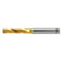 OSG Screw Machine Drill Bit: #42, 130° X-Thinning Point, TiN-Coated Cobalt (MPN 10093505)