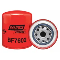 BALDWIN FILTERS Fuel Filter: Spin-On, 3 11/16 in Outside Dia, 3/4"-16 Thread Size, Cellulose, BF7602