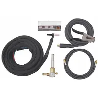 MILLER ELECTRIC TIG Torch Kit: Water-Cooled, W-375, 25 ft, Braided Rubber, 3-Piece, 301253 (MPN 301268)