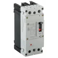 GE Molded Case Circuit Breaker: 15 A Amps, 200kA at 240V AC, Fixed, Lug (MPN FBH26TE015R)