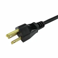 APPROVED VENDOR Power Cord: 8 ft Lg, 3/18, 5-15P Plug, Bare Wire Receptacle, SJT, PVC, 10 A Current