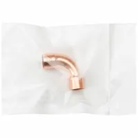 STREAMLINE Sweat Fitting Elbow: 3/4 in CTS x 3/4 in CTS, Cup x Cup, No Center Stop, Wrot Copper (MPN W 02734CB)
