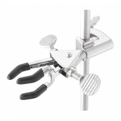 OHAUS Single Adjust Clamp: Dual Adjust Clamp, Stainless Steel, 5 3/4 in Overall Lg - Lab Clamps