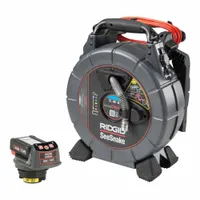 RIDGID Drain Inspection Camera System: Seesnake, Locator Included, 65 ft Lg., 3 in Max. Pipe Dia. (MPN 80653)