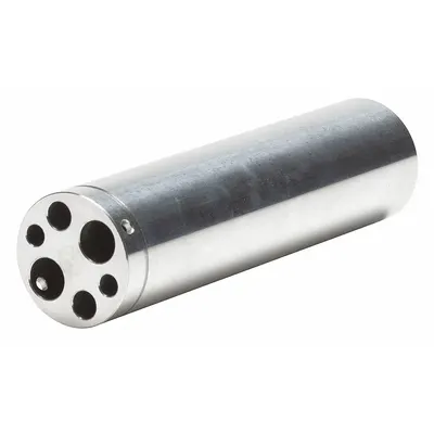 FLUKE Probe Insert: Probe Insert, 1/4 in_3/8 in_3/16 in Insert Hole Dia, 6 Holes - Temperature Calibrator Well Inserts