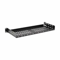 EATON TRIPP LITE Rack Shelf: 1 u, Vented Shelf, 7 1/4 in Overall Dp, 1 3/4 in Overall Ht, Black (MPN SRSHELF2P1USHRT)
