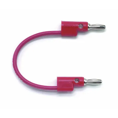 POMONA Test Leads: Red Electrical Current Color, Banana Plug, 5 ft Lg - Modular Test Leads