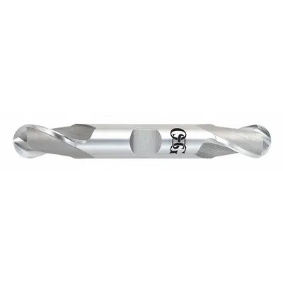 OSG Ball End Mill: Cobalt, Double End, 2 Flute, 1/8" Mill Dia, 3/8" LOC - Double-End Cobalt Ball End Mills