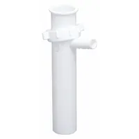 APPROVED VENDOR Tailpiece: Plastic, White, 1 1/2 in Nominal Pipe Size, 8 in Overall Lg, Slip (MPN 35310)