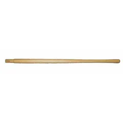 This 44-inch straight wood handle is designed as a replacement for garden tampers and similar tools. It provides leverage for compacting soil, gravel, or asphalt in landscaping and construction tasks.