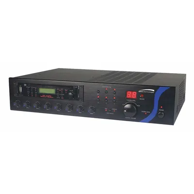 SPECO TECHNOLOGIES Amplifier: Auxiliary (1/8 in)/RCA/XLR Output, 25V/70V, 115V AC - Audio Amplifiers