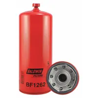 BALDWIN FILTERS Fuel Filter: Spin-On, 4 11/16 in Outside Dia, 1 1/4"-12 Thread Size, Cellulose (MPN BF1262)