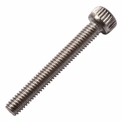 M4x0.70 metric socket head cap screw, 30 mm length, Grade 2 titanium, plain finish. Head height 4 mm, drive size 3 mm. Used in applications requiring corrosion resistance and light weight, such as aerospace, medical, and marine assemblies.