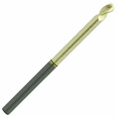 This reduced-neck carbide ball end mill is designed for high-speed contouring and profiling of aluminum and non-ferrous materials. The 3-flute geometry and ZrN coating improve chip evacuation and reduce built-up edge. With a 5/8" diameter, 3/4" length of cut, and 6" overall length, it is suited for deep cavity machining and die/mold applications.