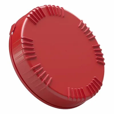 QORPAK Curtec Packo Lid: Red, Polyethylene, 30 Closures Included - Screw On Caps