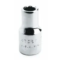 PROTO Socket: Metric, 1/2 in Drive Size, 12 mm Socket Size, 12-Point, Std, Chrome, Socket (MPN J5412M)