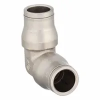 Nickel-plated brass push-to-connect elbow fitting with 12 mm OD x 12 mm OD connections. Used in pneumatic and fluid-handling systems to join tubing at a 90° angle, providing a secure, leak-free connection in industrial automation and control applications
