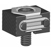 MITEE-BITE Single Wedge Clamp: Stainless Steel, Serrated Face, 5/16"-18 Bolt (MPN 47105)