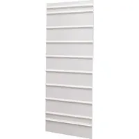 Sign Slider Message Board: 8 Sign Capacity, 64 in x 24 in Nominal Sign Size, Plastic, White, 1 Sides (MPN 140745)