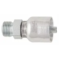 PARKER Hydraulic Crimp Fitting: Steel x Steel, Straight, -10 For Hose Dash Size, Male x Genderless (MPN 1J077-12-10)
