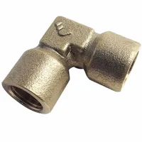 LEGRIS Metal Pipe Elbow: 90° Elbow, 3/4 in x 3/4 in, Female BSPP Threaded x Female BSPP Threaded (MPN 0143 27 27)