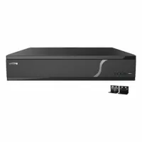 SPECO TECHNOLOGIES Network Video Recorder: 64 Camera Inputs, HDMI/VGA Output, 16MP Resolution, H.265 (MPN N64NR64TB)