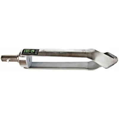 AMS Open-Face Auger Head: Carbon Steel, 2 1/2 in Overall Dia, 12 in Overall Lg - Soil Auger Accessories