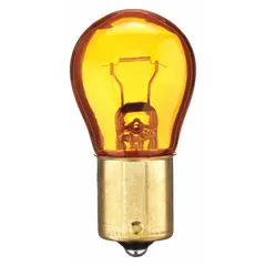 APPROVED VENDOR 1156NA-1PK BA15s Amber Incandescent Lamp, S8, 12.8V AC