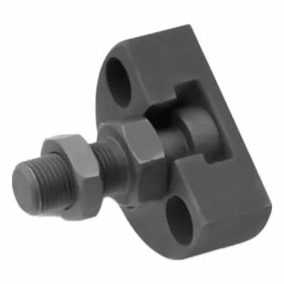 JW WINCO Quick-Fit Coupling: Flange Head, Threaded Stud, M10-1.25, 20 mm Thread Lg - Flanged Threaded Quick-Fit Couplings for Radial Offsets
