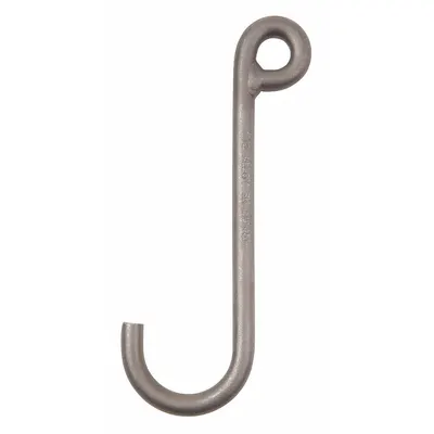 PEERLESS J-Hook: 2,250 lb Working Load Limit, 80 Hook Grade, Alloy Steel - Low-Profile J-Hooks for Lifting
