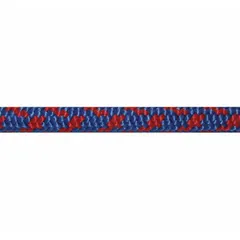 Static kernmantle rope for general-purpose rigging, lashing, and securing loads. 6 mm diameter nylon construction with 195 lb working load limit. Suitable for light-duty industrial and maintenance tasks requiring minimal elongation under load.