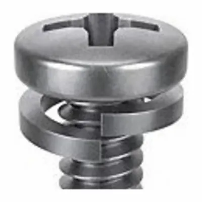 SEMS Screw: Split Lock, #8-32 Thread Size, 5/8 in Lg, Stainless Steel, Passivated - Machine Screws with Split Lock Washers
